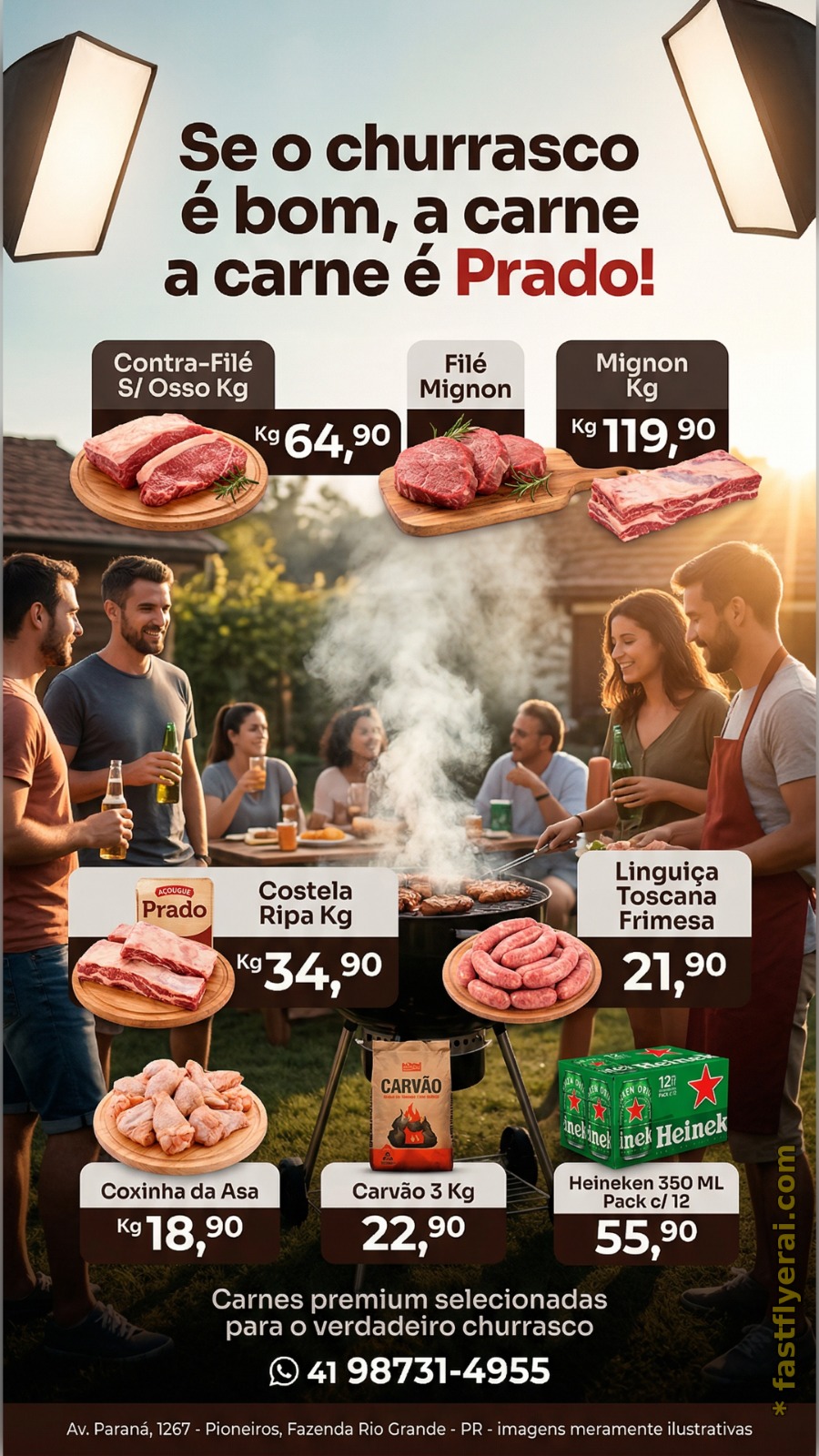 Flyer gerado para Açougue