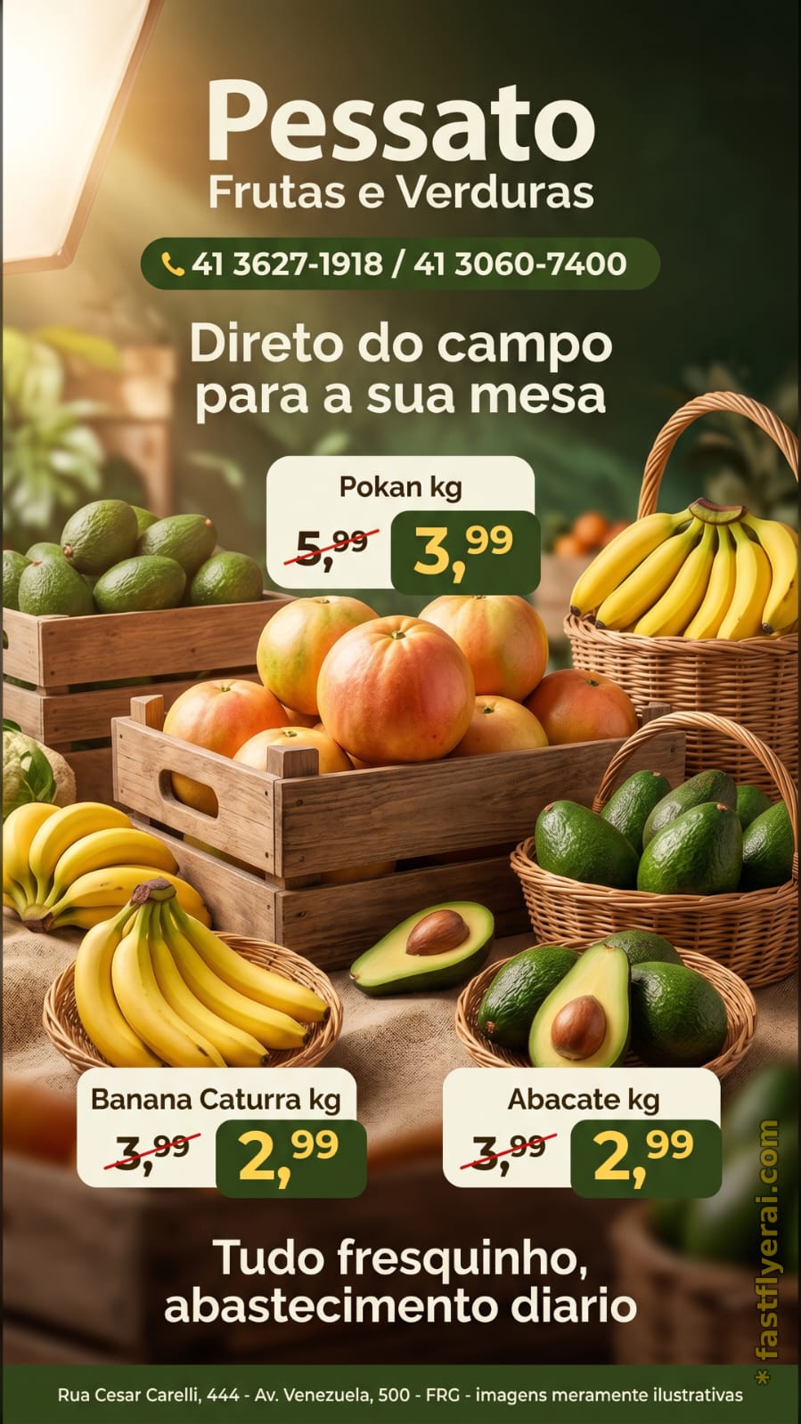 Flyer gerado para Hortifruti