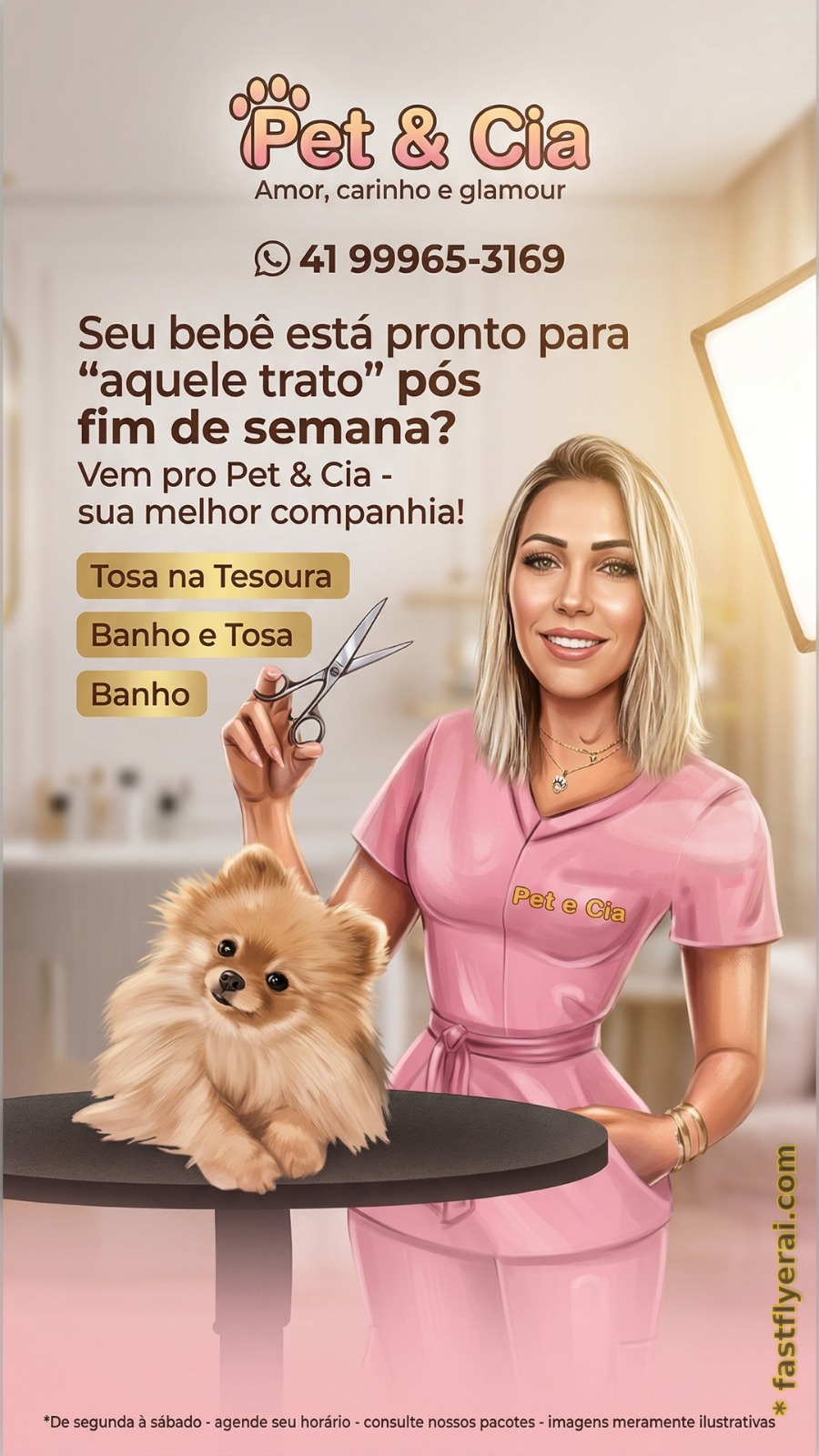 Flyer gerado para Pet Shop